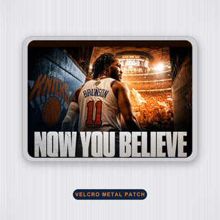Now You Believe Brunson metal patch, Velcro back