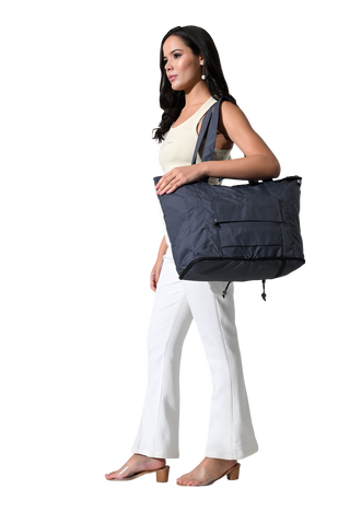 Origami Tote Battleship, carried open
