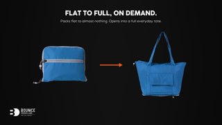 Origami Tote flat to full, on demand