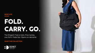 Origami Tote slideshow desktop 1920x1080 - Fold. Carry. Go. Now live.